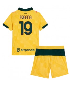 Günstige AC Milan Youssouf Fofana #19 3rd trikot Kinder 2025-26 Kurzarm (+ Kurze Hosen)